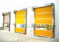 Transparent Window Commercial Garage Doors Stainless Steel Frame