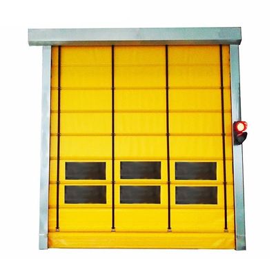 외부 8000mm * 8000mm 고속 PVC 셔터 도어 2.0mm 스테인리스 스틸 프레임