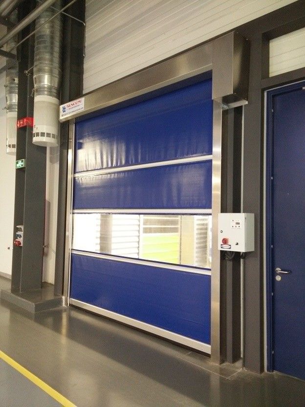 가득 차있는 투명한 1.5mm PVC 창을 가진 튼튼한 고속 산업 외부 문